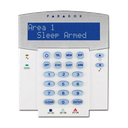 Teclado de LCD Paradox cableado de 32 zonas con receptor vía radio K32LX - English