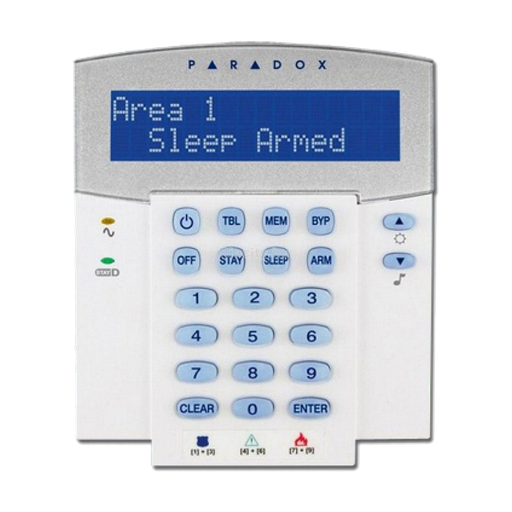 [K32LX ENGLISH] Paradox K32LX  32-Character Hardwired LCD Keypad with built-in transceiver - English