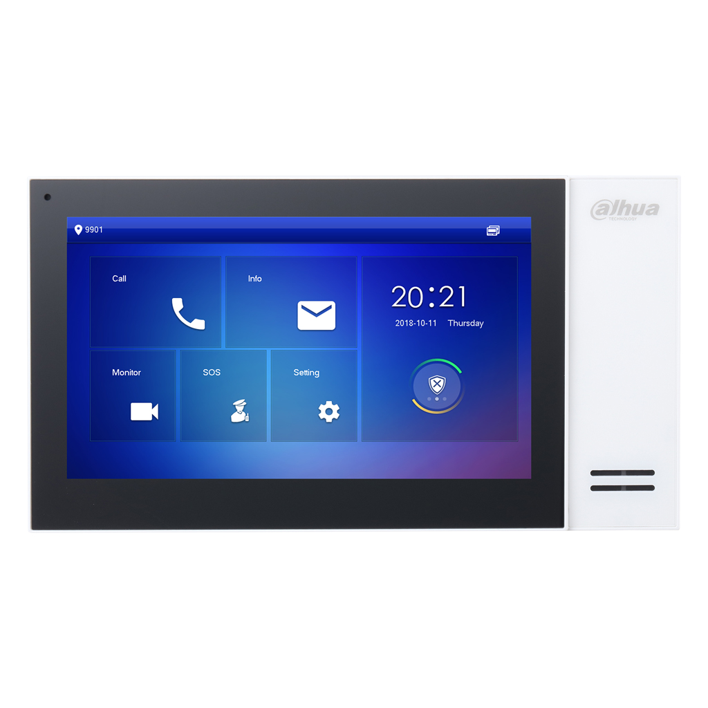  7" Touch Screen for Dahua IP POE Video Intercom SD 6E 1S Alarm White Colour
