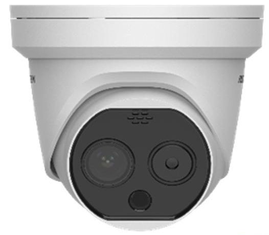 Cámara Turret IP Termográfica para medición de temperatura Hikvision Lente de 6mm