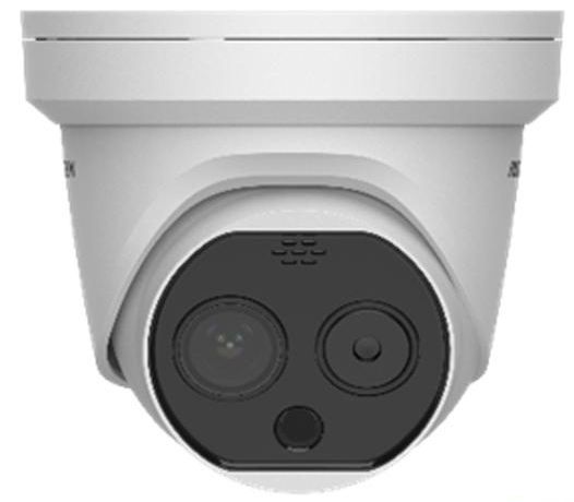 Caméra Turret Thermographique IP Hikvision Mesure de la température Objectif de 6mm