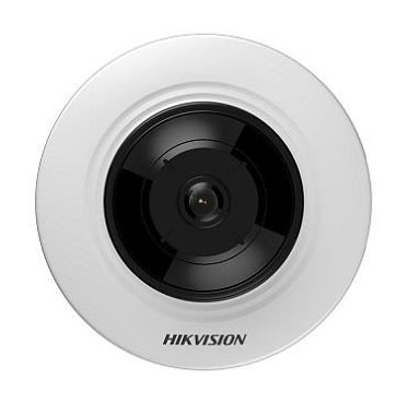 Cámara IP 3MP Fisheye 180° E/S Audio Alarma 1.16mm IR8m PoE WDR120 SD Hikvision 