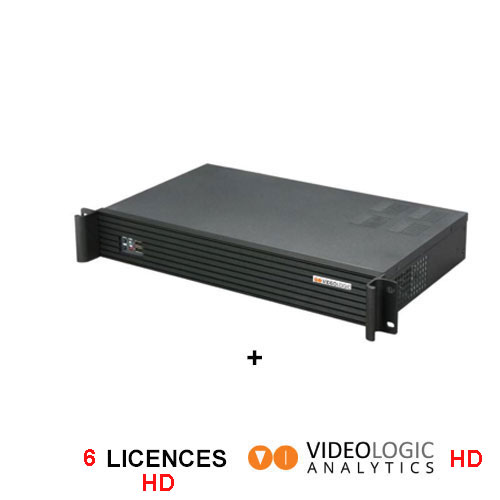 Système d'analyse vidéo compatible HD pour 6 voies d'analyse. Comprend un serveur rackable avec un module de relais intégré.
