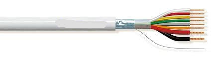 100m roll of flexible cable 6+2 wires shielded halogen-free (AL/M 6x0,22+2x0,75 HF)