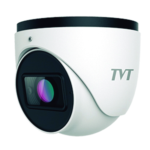 Caméra Dôme IP TVT 4MP Objectif Varifocal Motorisé 2.8-12mm IR 50m IP67 MIC