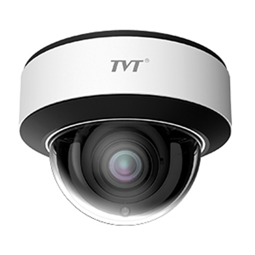 Caméra Dôme IP TVT 4MP Objectif Varifocal Motorisé 2.8-12mm IR 50m IP67 E/S Alarme-Audio MIC 