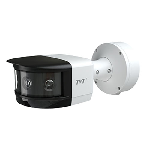 Cámara tubular IP 8MP Starlight Panorámica 180° 3,3mm IR 20m IP67 1E/1S audio-alarma TVT