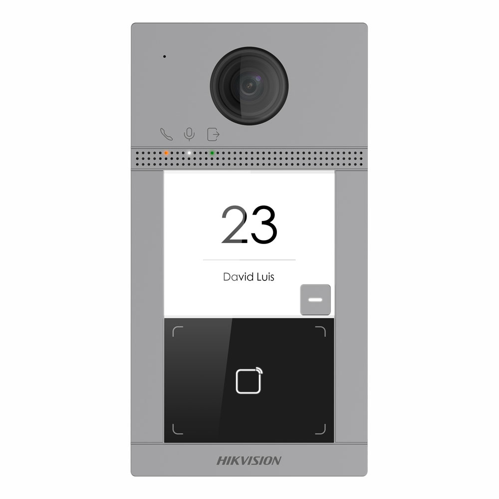 Hikvision Video Intercom Door Station, 1 button, Mifare card reader, Surface mount