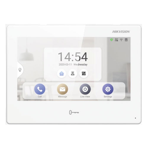 7" touch screen Android video intercom connection with Hik-Connect devices WiFi-IP Hikvision 