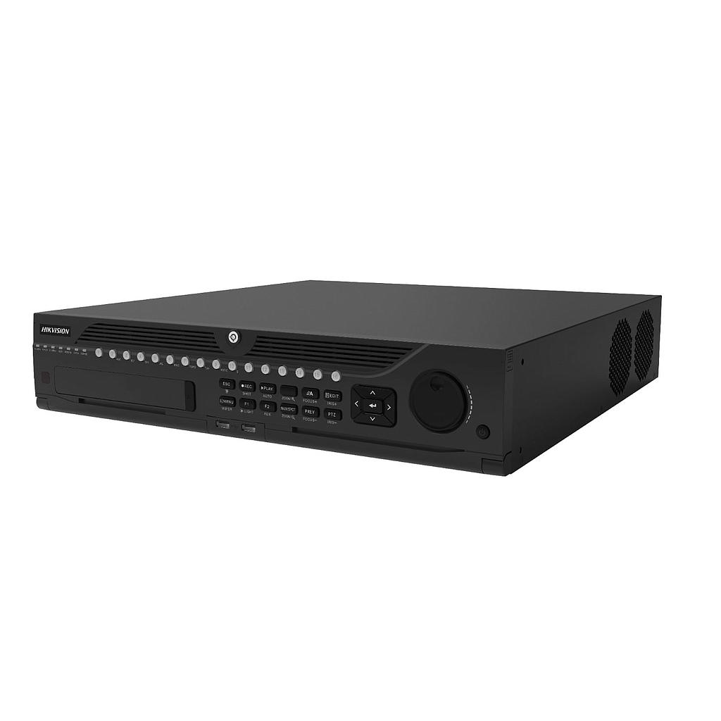 Grabador NVR IP 64CH 12MP 2U 4K VCA E/S Audio Alarma 8HDD Hikvision 