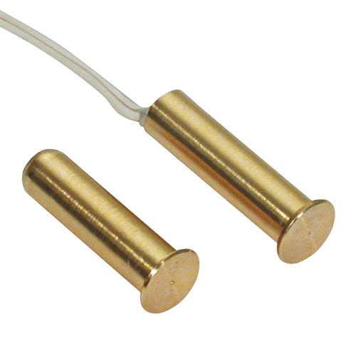 Brass magnetic contact 7,5mm for flush mounting grade 2