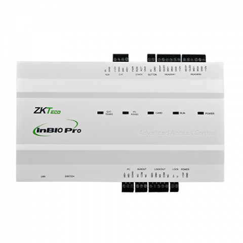 Controladora IP Biométrica ZKTeco para Control de Acceso de 1 puerta y hasta 4 lectores 3E/2S InBio-160 Pro