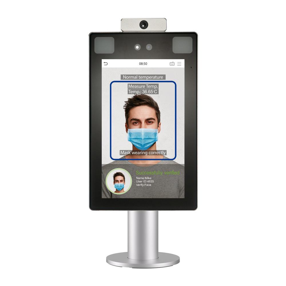 Terminal ZKteco avec reconnaissance faciale, palmaire et détection de fièvre pour le contrôle d'accès