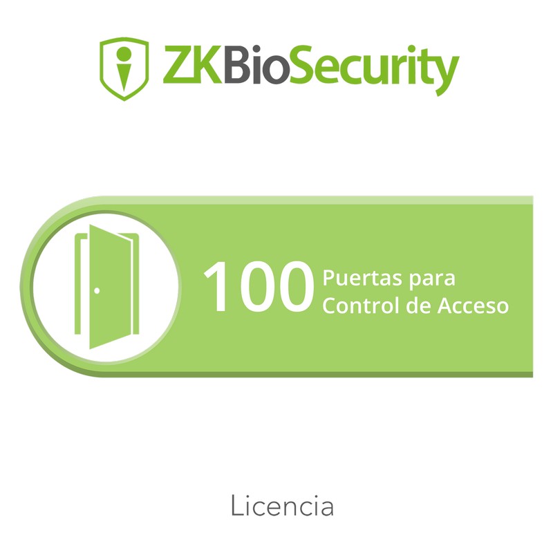Software ZK BioSecurity Access Control hasta 100 puertas