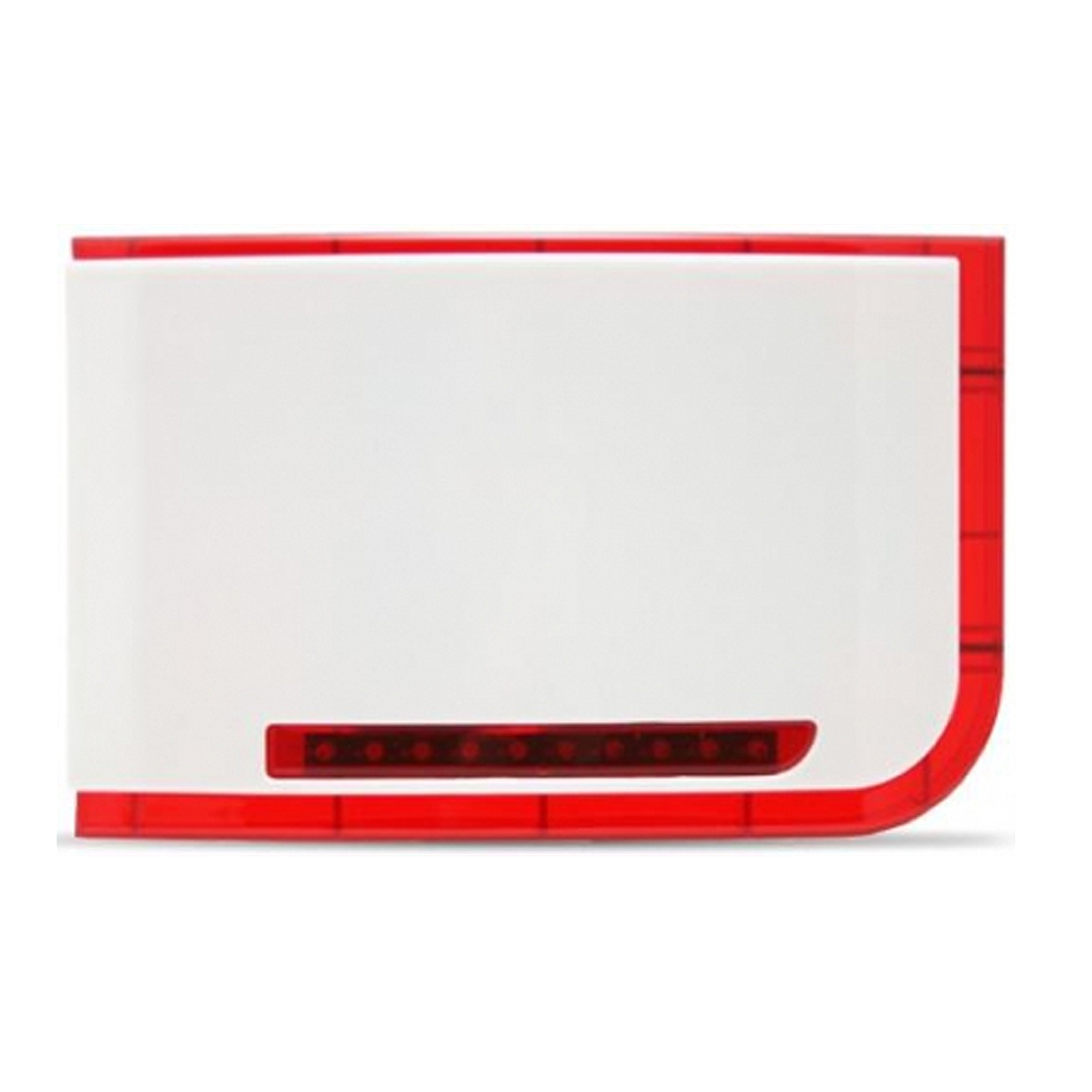 Sirène d’extérieur Xtec Grade 3 Led Rouge