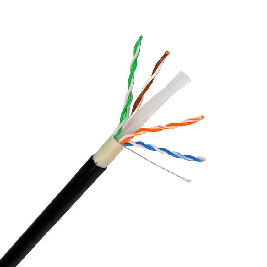 305 m Cat6 Outdoor Cable, Copper/Aluminum, 23 AWG, 5.5 mm