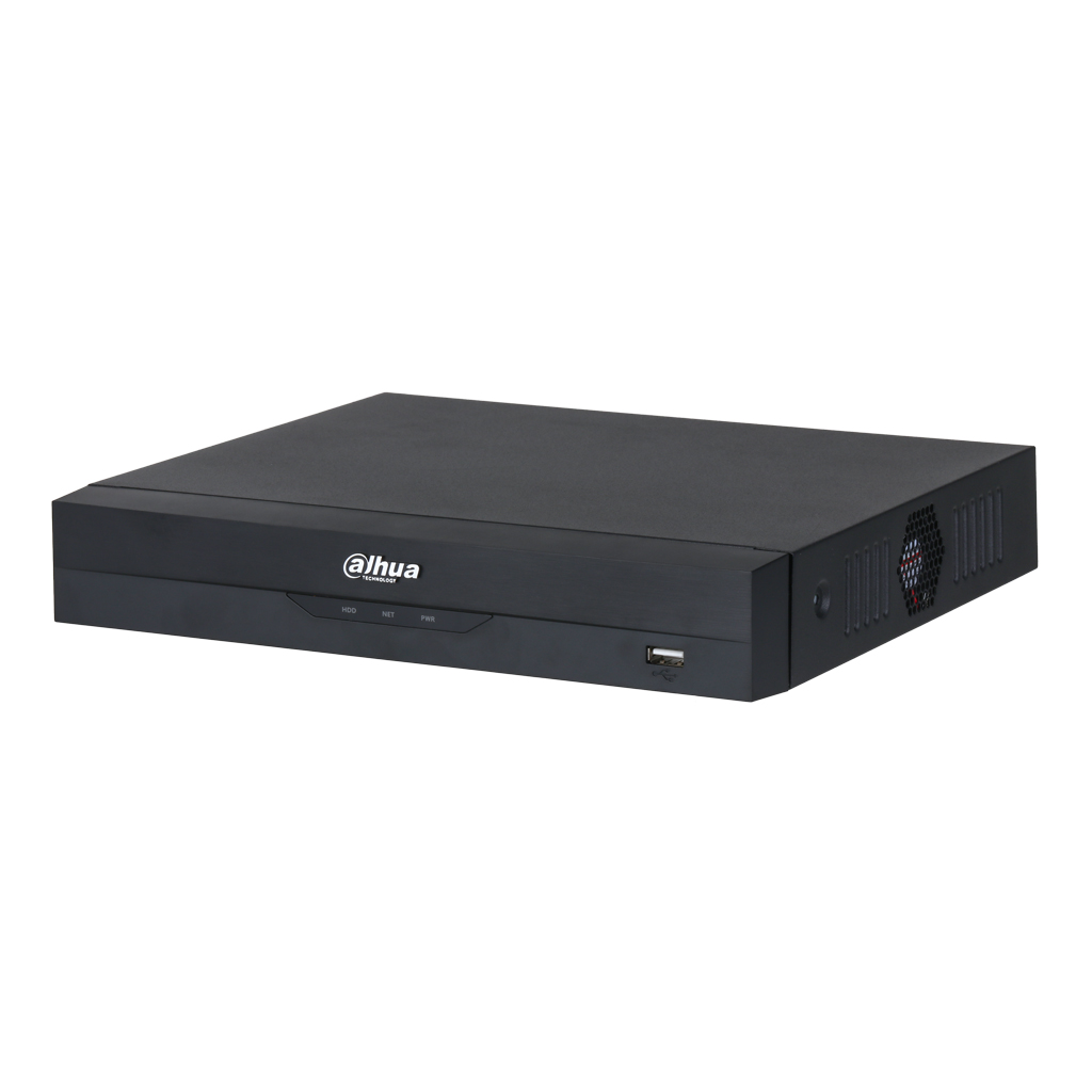 Enregistreur NVR Dahua 8 Voies WizSense 8PoE compacto 1U 200Mbps H265+ HDMI 1HDD AI