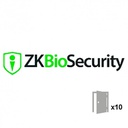 Licencia software control de tiempo de asistencia ZKBioSecurity Time_Attendance hasta 10 puertas