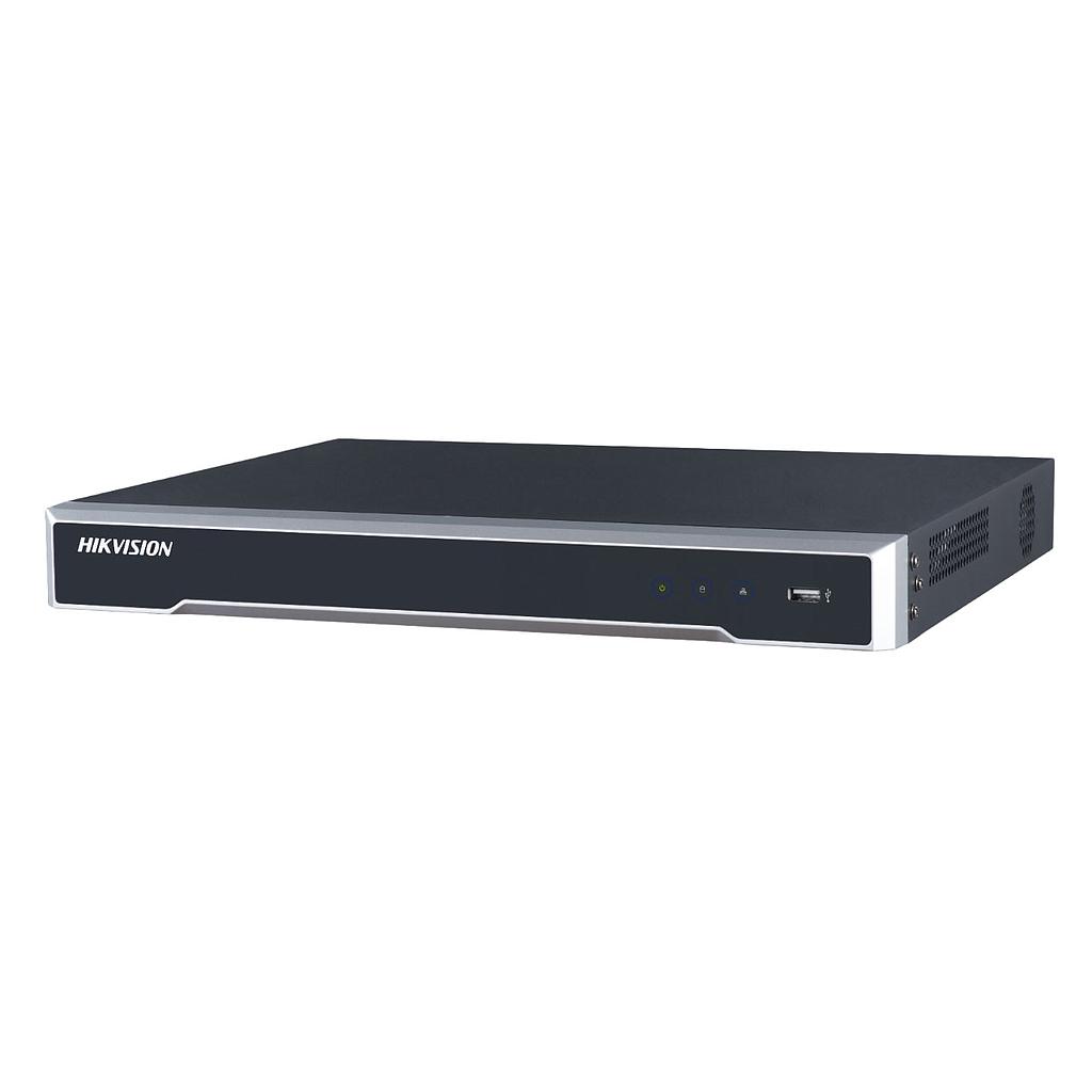 IP NVR Recorder 16CH 8MP 16PoE 160Mbps 2HDD I/O Audio Alarm Hikvision