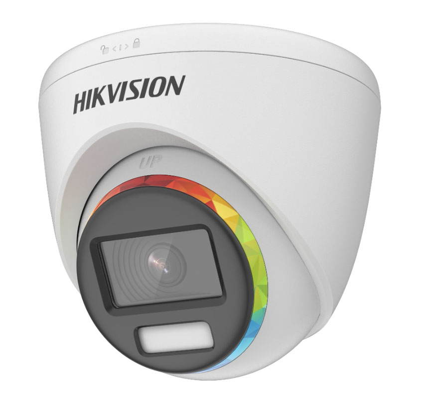 Dome Camera 4in1 2MP 2.8 mm ColorVu 24/7 WDR130 White light 40m IP68 Solid Light Alarm Hikvision