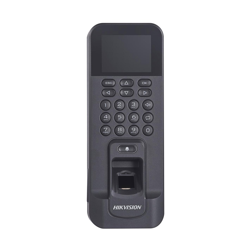Terminal Control acceso/presencia con pantalla y teclado. Lector Huellas Proximidad Tarjeta Mifare  K1T804A