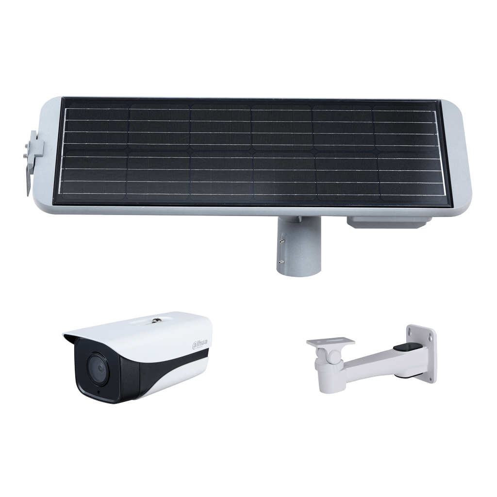 KIT de Sistema integrado de energía solar para vigilancia (sin batería de litio). Sistema de energía solar + Cámara IP 4G