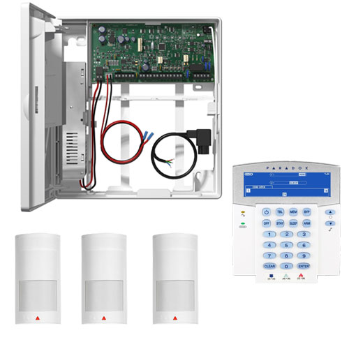 Kit sans fil Paradox MG5075 - 1 centrale MG5075 + 1 clavier K32LCD + 3 PMD2P