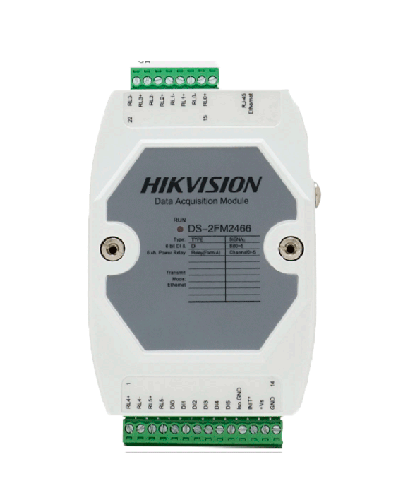 Módulo Concentrador de alarma por Ethernet 6E/S Hikvision