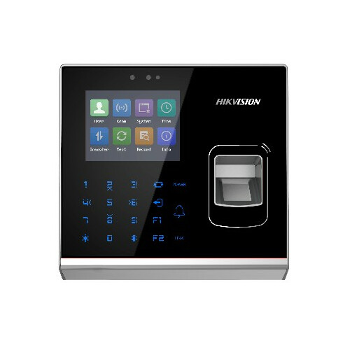Access control terminal Fingerprint LCD-TFT 2,8" Mifare cards Keyboard Hikvision