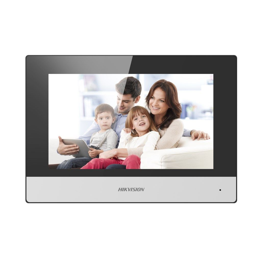 Monitor IP de interior Videoportero Pantalla táctil 7" 1024x600 Nueva generación Hikvision