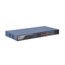 Smart POE Switch Fast Ethernet 16 ports - 2 Gigabit Ports - 2 SFP Hikvision