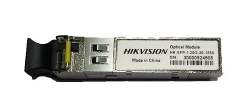 [HK-1.25G-20-1550] Módulo SFP 1.25G 3.3V MSA 20Km Conector LC bidireccional. Monomodo Longitud onda Tx1550nm/Rx1310nm Hikvision