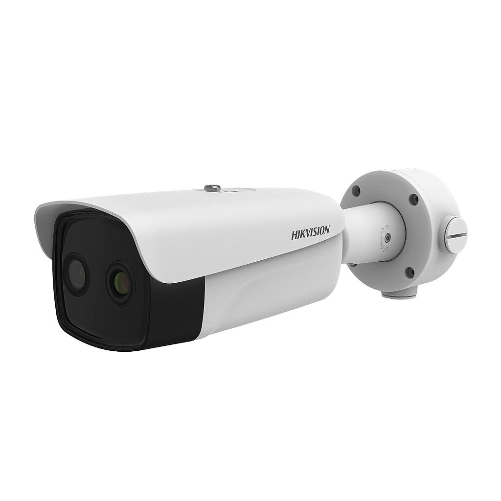 Thermal and optical bispectrum IP bullet camera 384×288 4MP Hikvision
