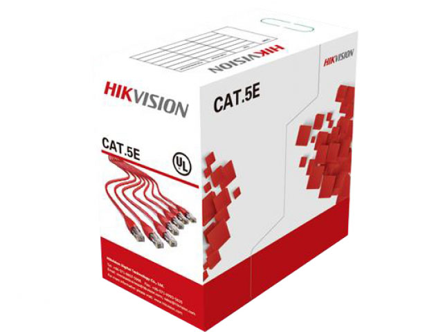 Bobina de cable UTP cat5e Hikvision. Certificado . Conductor CCA