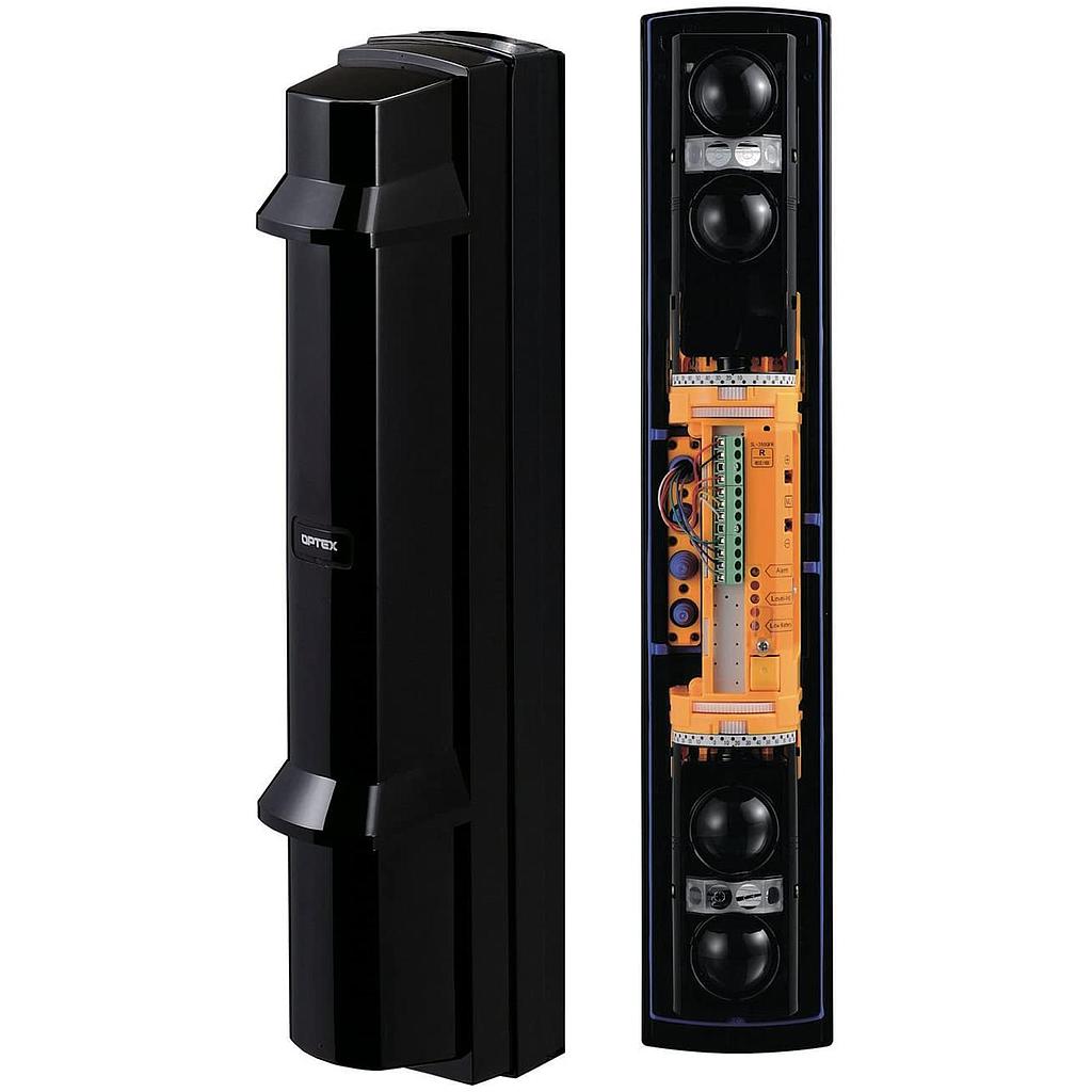 Barreras OPTEX infrarrojas 4 haces alcance 100m 4 canales Low current battery version