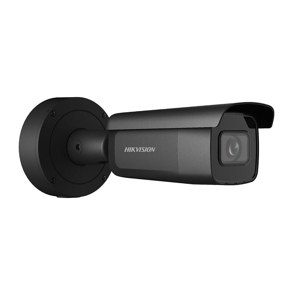IP bullet camera 4MP Acusense Darkfighter Varifocal Motorized 2.8-12mm IR50 IP66 IK10 I/O Audio Alarm Black Hikvision