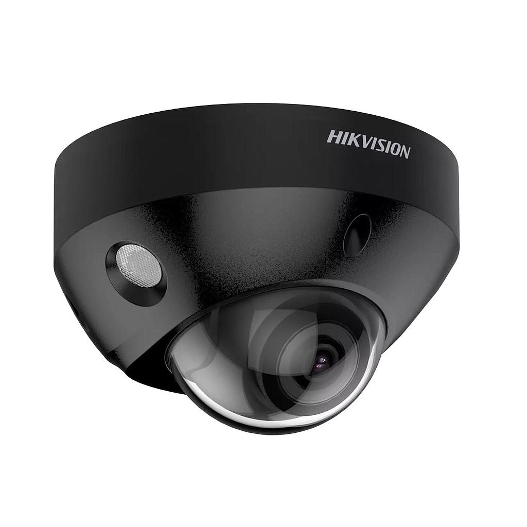 IP Camera Minidome 4MP 2.8mm IP67 IK08 ColorVu I/O Audio Alarm WDR130 IR30 Black Hikvision
