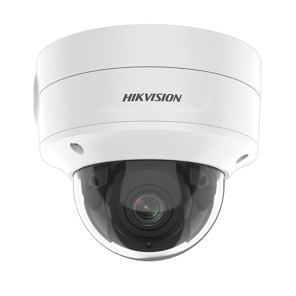 Cámara Domo IP Varifocal 2.8-12 mm 4K IK10 IR40 E/S Audio Alarma AcuSense Hikvision