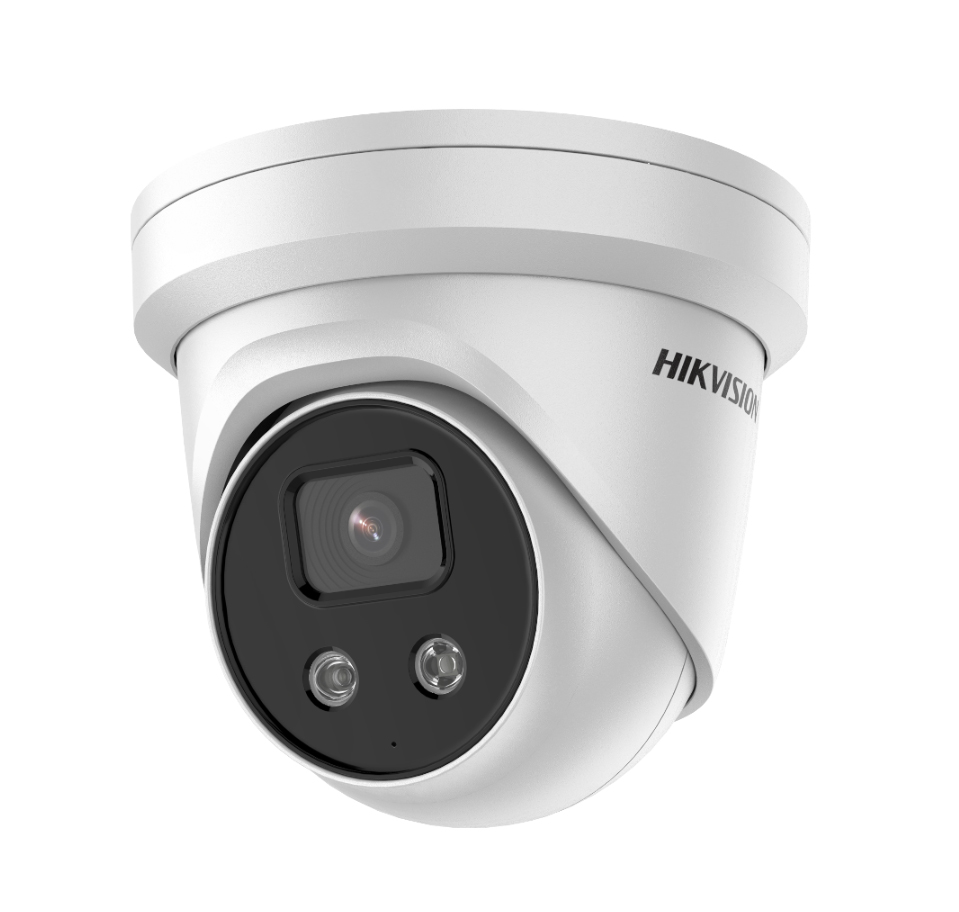 Cámara Domo IP 5MP 2.8mm Luz y alarma AcuSense E/S Audio IP67 IR40 Hikvision