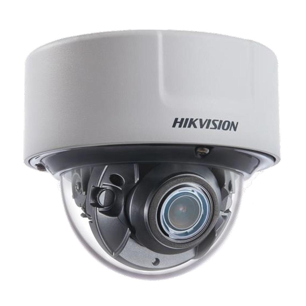 Cámara Dome 4MP IP Lente Varifocal Motorizada 2.8-12mm IR30 WDR140 Alarma Audio IK10 5 streams Funciones Inteligentes DarkFighter Hikvision