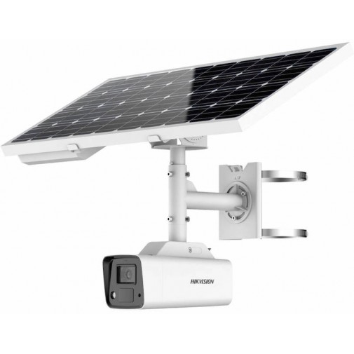 Kit IP 4G Alimentación Solar 4K Cámara 8MP 2.8mm ColorVu WDR120 IP67 White Light 30m Hikvision