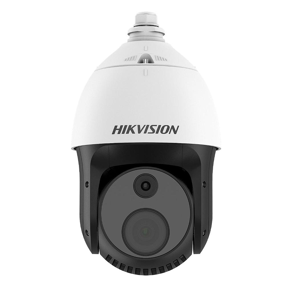 Domo PTZ IP Biespectro térmico 10mm y óptico 4,8-153mm 4MP IR100 E/S Audio Alarma MIC Hikvision