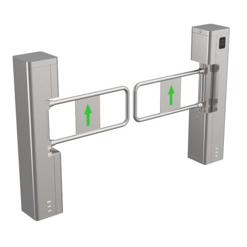Torno-Barrera Control acceso Oscilante izquierda M Orificio instalación FRT Metacrilato 1100mm Hikvision
