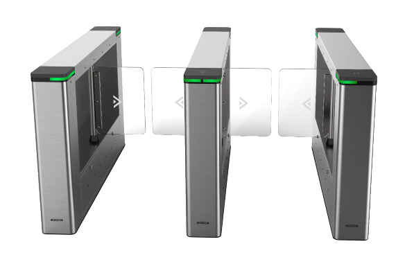 Barrera oscilante/batiente derecho 650mm M1 Orificio instalación FRT Metacrilato Hikvision
