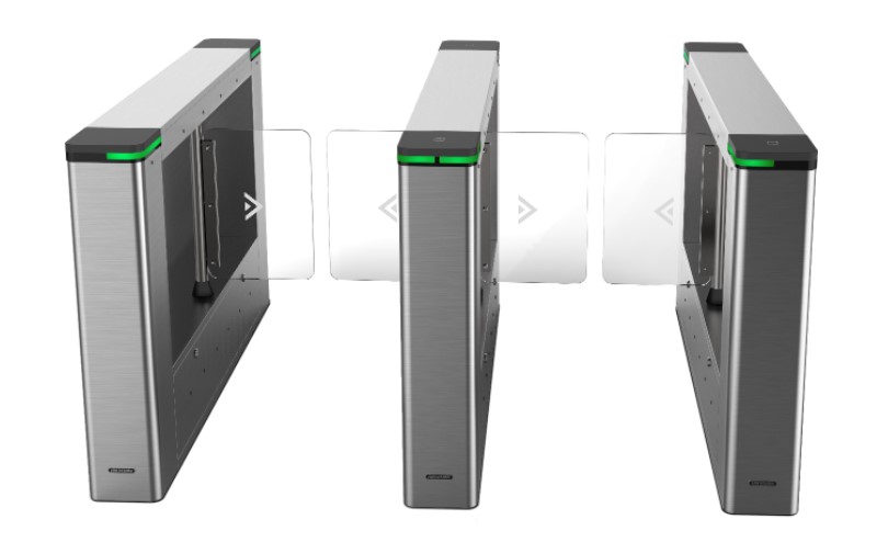 Barrera oscilante Derecha 650mm M1 Orificio instalación FRT Acero inoxidable Hikvision