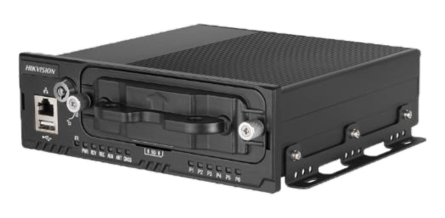 NVR IP recorder 4CH 4MP 2xHDD/SSD 1xSD PoE GPS I/O audio alarm Hikvision