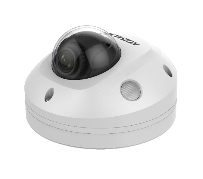 Cámara minidomo móvil IP 2MP 4mm Micro E/S Alarma WDR120 IP67 IK10 IR30 Hikvision