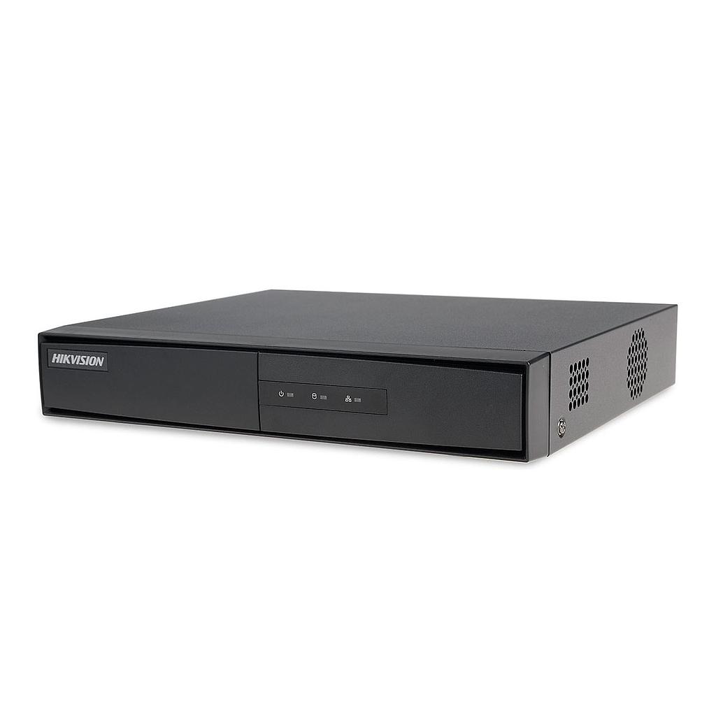 Grabador DVR 5en1 4CH + 1IP 1080 Lite 1HDD Audio E/S Vía coaxial Hikvision