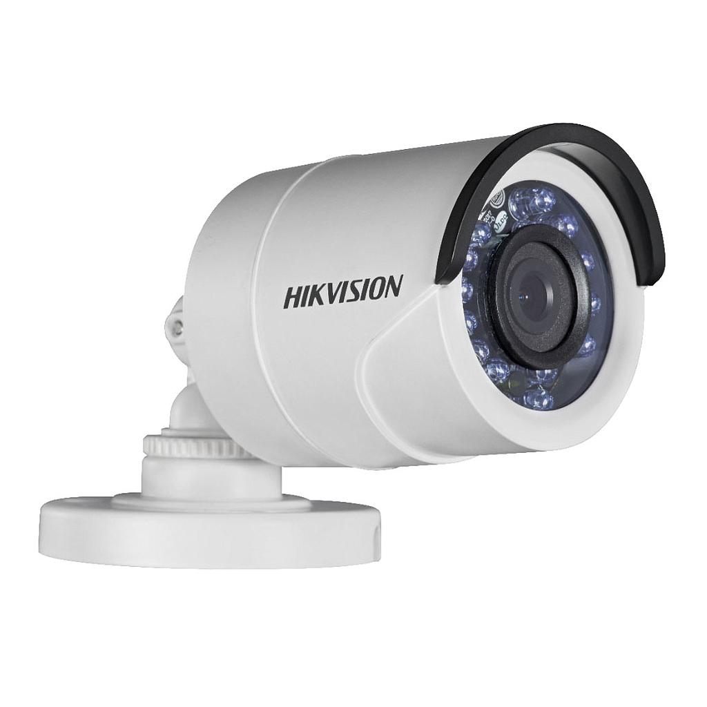 Cámara Bullet 4en1 2.8mm 1MP IR20 IP66 DNR Día y Noche Hikvision
