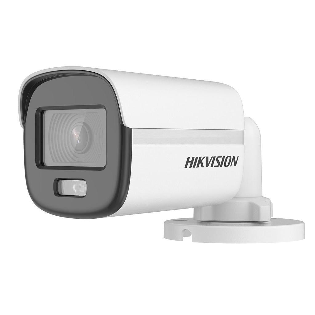 Cámara Bullet 4en1 2MP 2.8mm IP67 White Light 20m Light Alarm ColorVu 24/7 PVC Hikvision